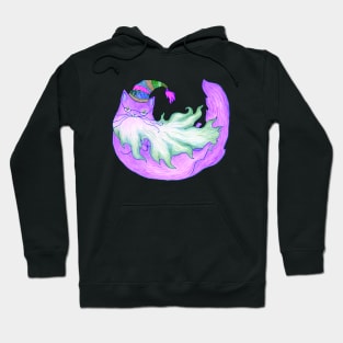 Magical Purple Wizard Cat Hoodie